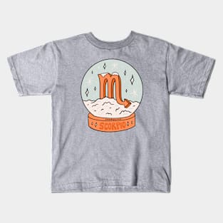 Scorpio Snow Globe Kids T-Shirt